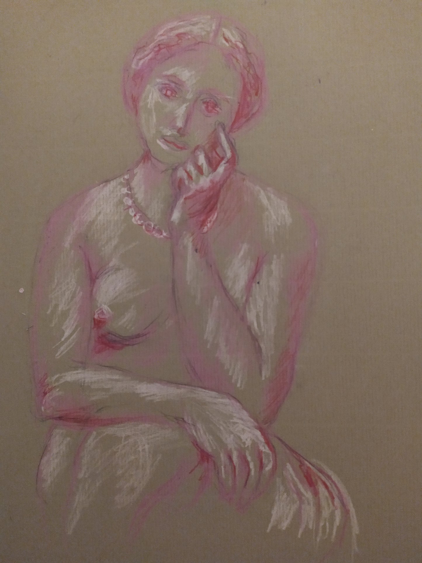 Portrait technique pastel