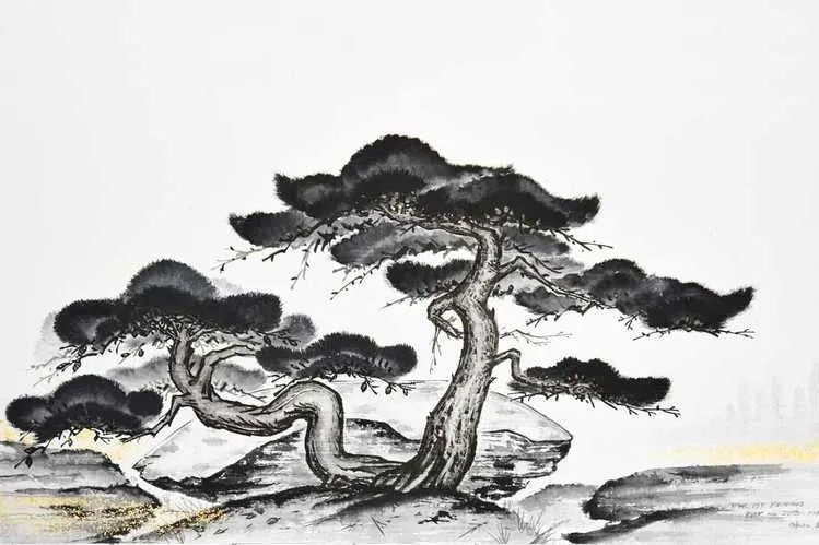 La peinture à l'encre, l'art du lavis