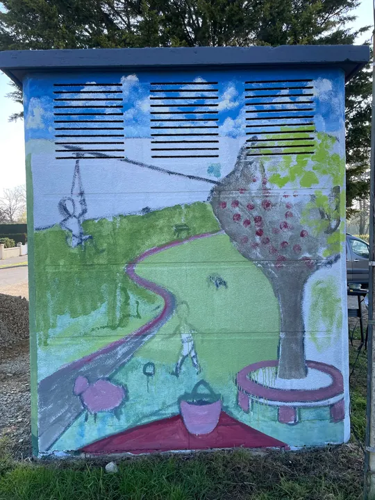 Poste Enedis de Saint-Denis-du-Maine, mise en couleur