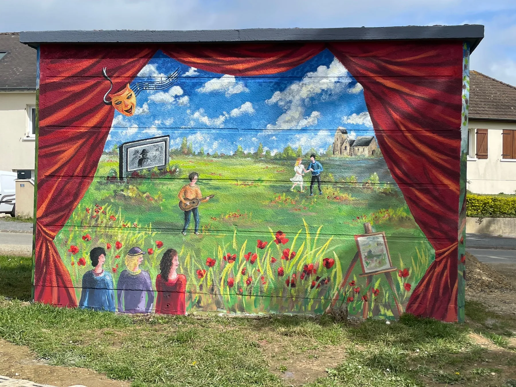 Fresques murales : paysages et décors, du salon au pignon