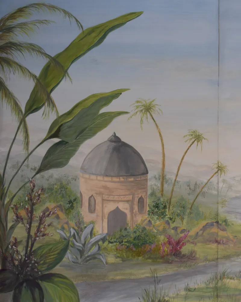 Toile peinte, technique : caséine