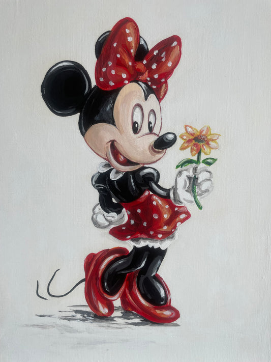 Minnie - technique acrylique