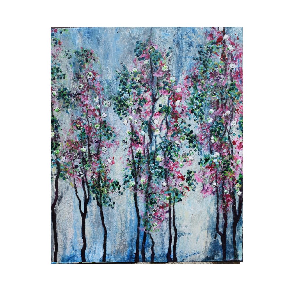 Effervescence florale 2, œuvre de Fabienne Goubaud