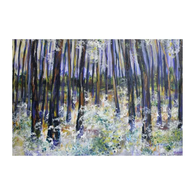 Forêt enchantée 3, acrylique, œuvre de Fabienne Goubaud