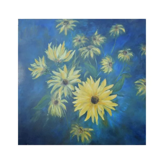 Helianthus, huile, œuvre de Fabienne Goubaud