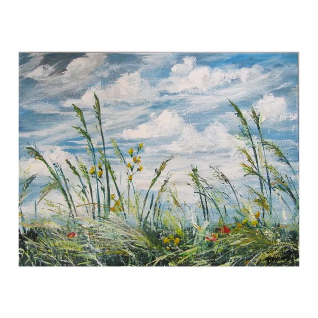 Herbes folles, acrylique, œuvre de Fabienne Goubaud