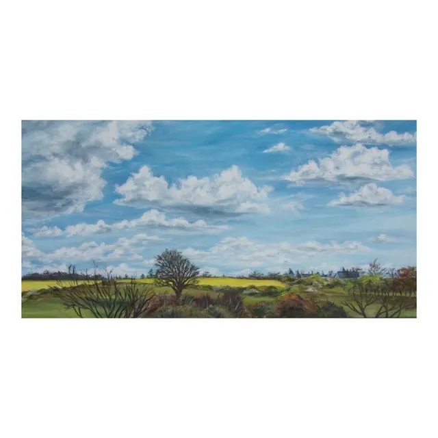 Paysage du Pin, huile, œuvre de Fabienne Goubaud