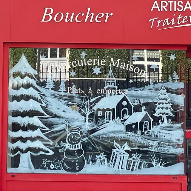 Vitrine de Noël 2025 peinte à la main, Meslay-du-Maine (53)